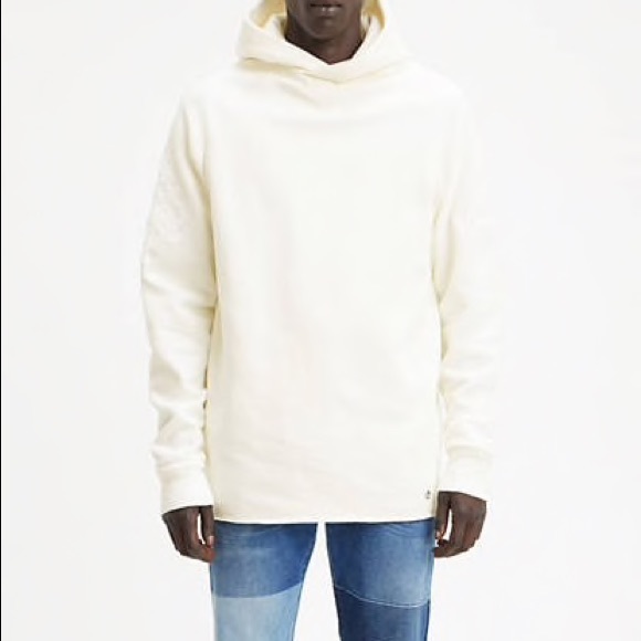 unhemmed hoodie